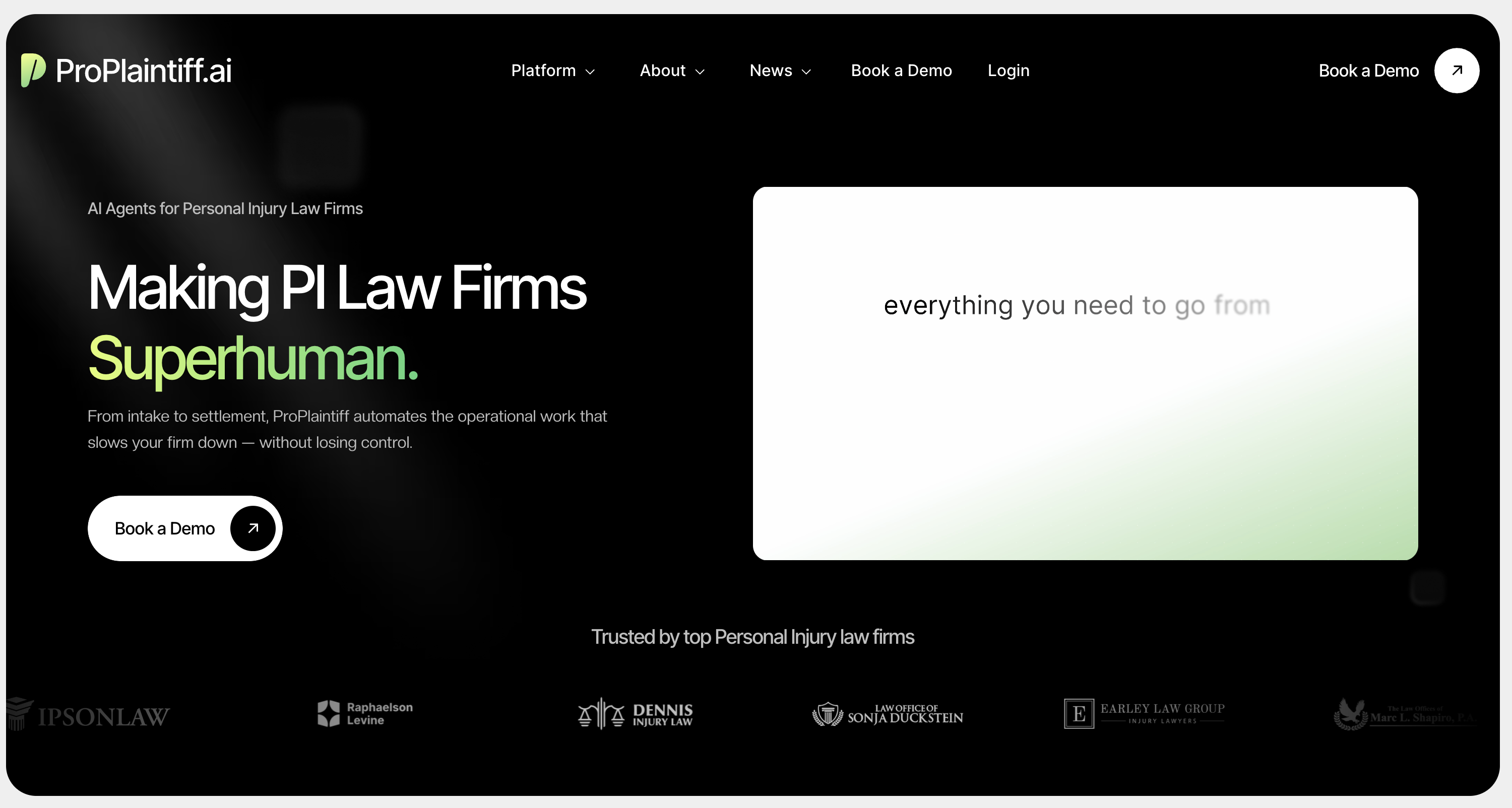 ProPlaintiff demand and chronology platform