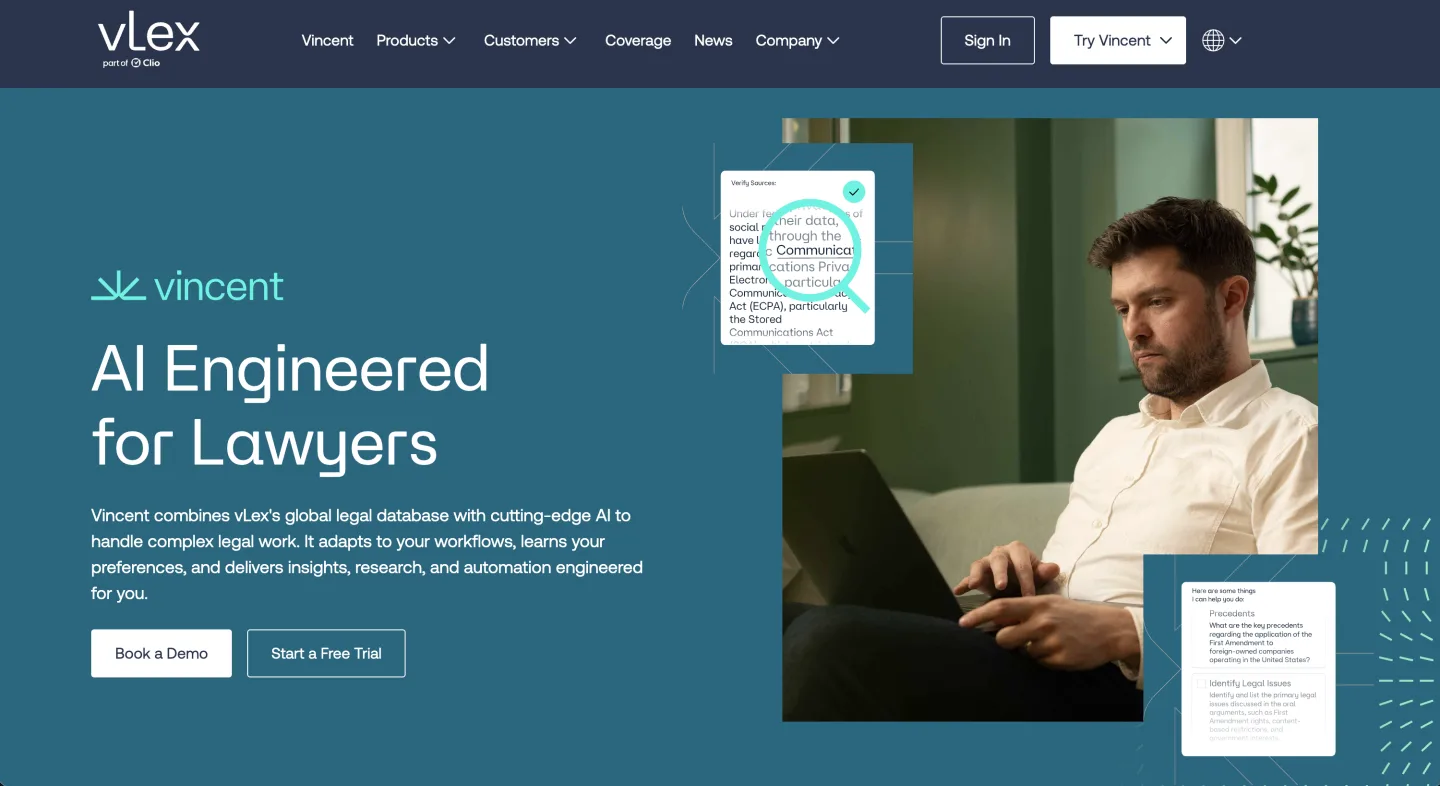 vLex product screenshot